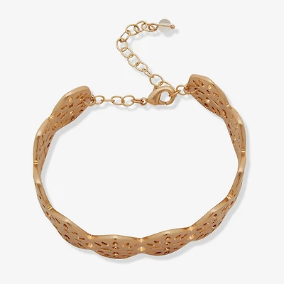 a.n.a Gold Tone Womens Cuff Bracelet