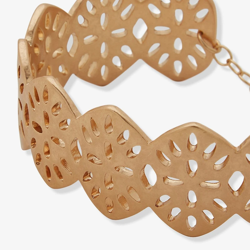 a.n.a Gold Tone Womens Cuff Bracelet