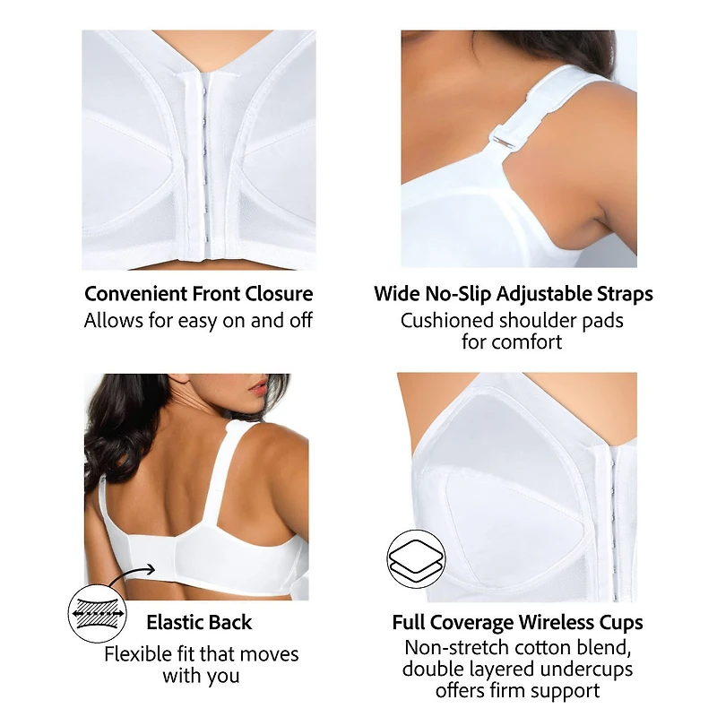 Exquisite Form Fully Full Coverage Unlined Wireless Bra 5100530