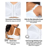 Exquisite Form Fully Full Coverage Unlined Wireless Bra 5100530