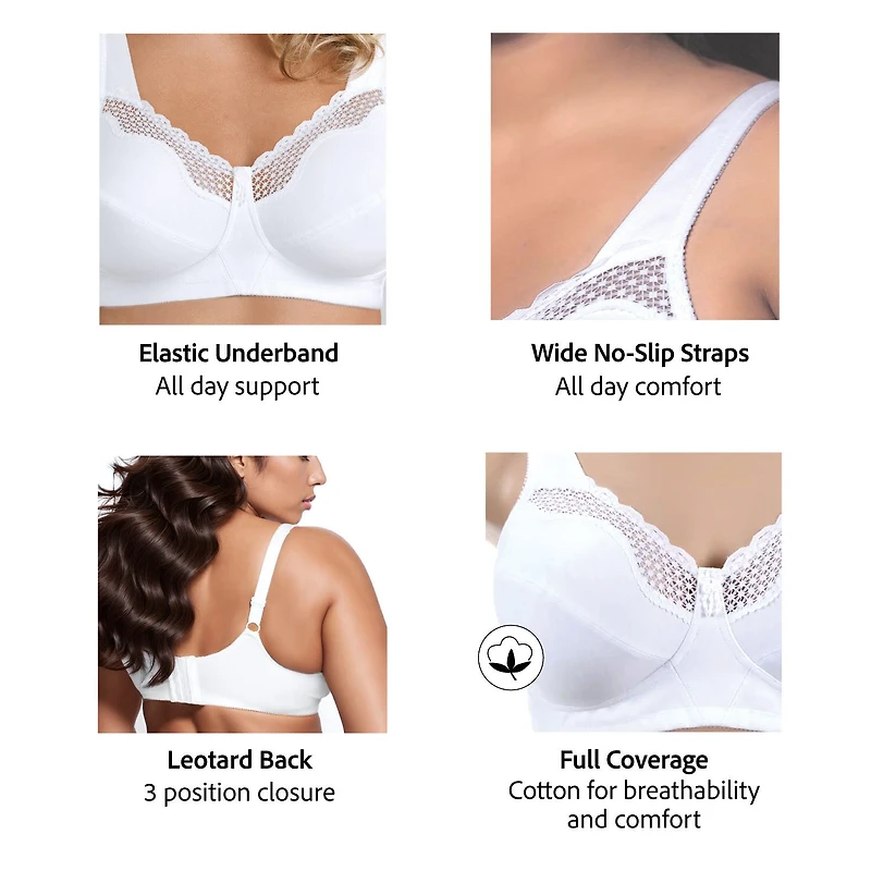 Exquisite Form Fully Full Coverage Unlined Wireless Bra 5100535