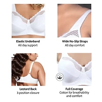 Exquisite Form Fully Full Coverage Unlined Wireless Bra 5100535
