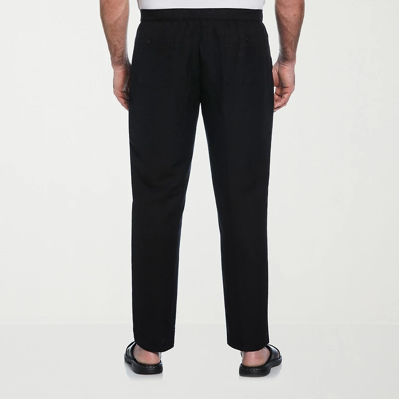 Cubavera 32" Inseam Linen Mens Regular Fit Big and Tall Drawstring Pant