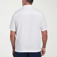 Cubavera Mens Short Sleeve Regular Fit Big and Tall Button-Down Shirt