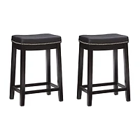 Linon Covewood 2-pc. Counter Height Bar Stool