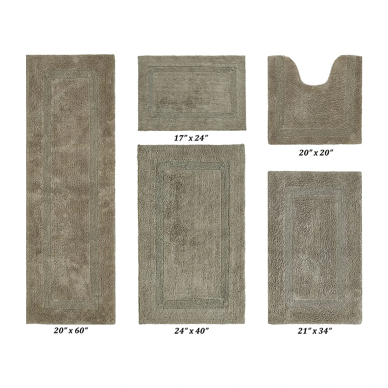Better Trends Lux Tufted Mat 5-pc. Bath Rug Set