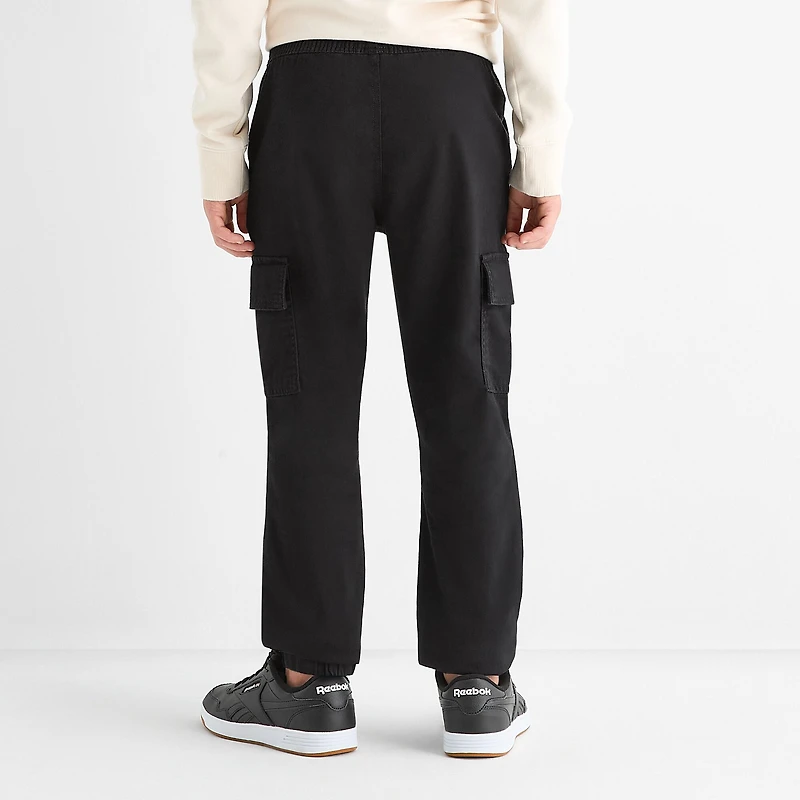 Thereabouts Pull-On Jogger Little & Big Kid Boys Adjustable Waist Drawstring Cuffed Cargo Pant