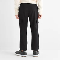 Thereabouts Pull-On Jogger Little & Big Kid Boys Adjustable Waist Drawstring Cuffed Cargo Pant
