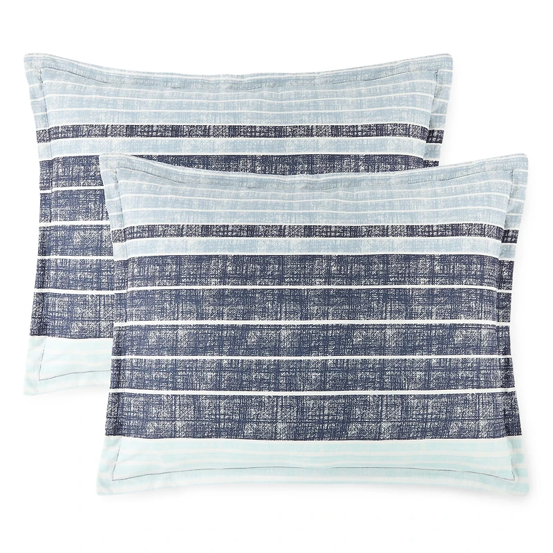 Home Expressions Mercer Stripes Complete Bedding Set With Sheets