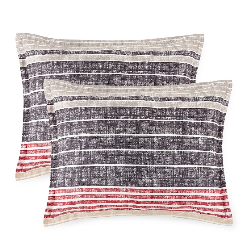 Home Expressions Mercer Stripes Complete Bedding Set With Sheets
