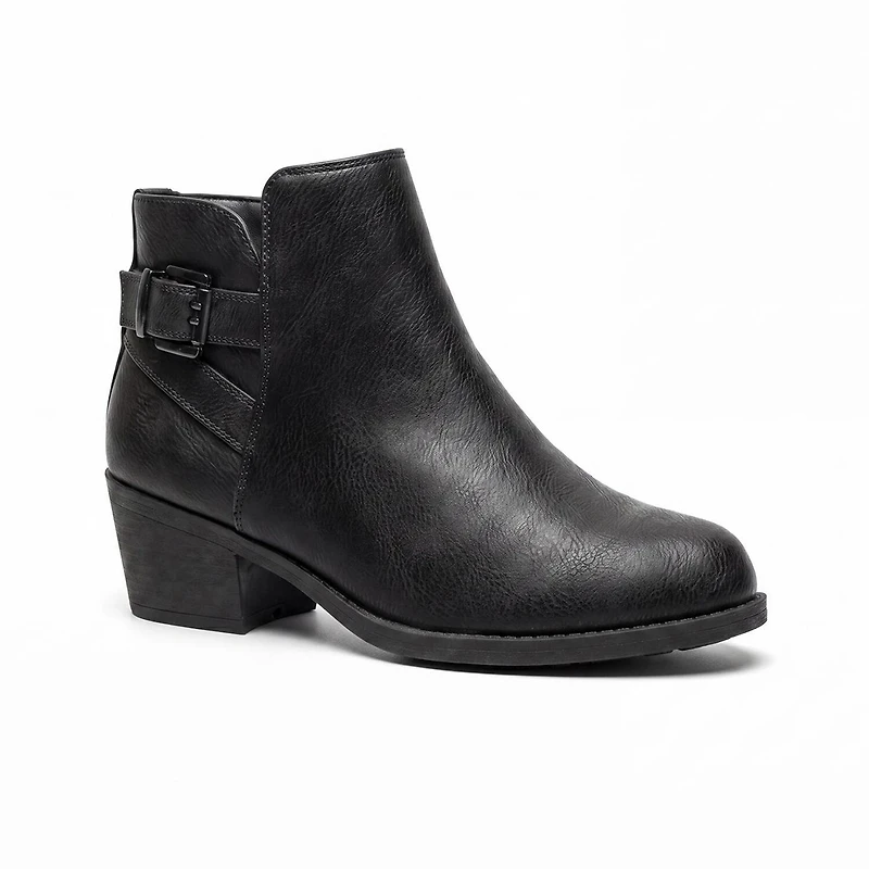 Pop Womens Raveline Block Heel Booties