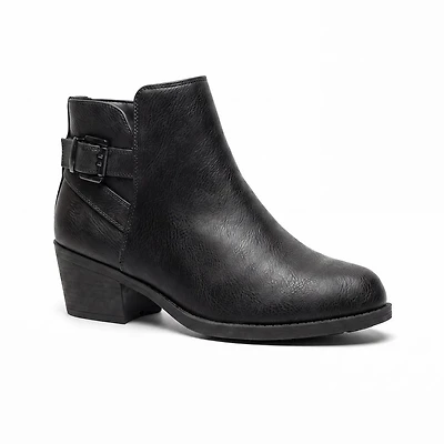 Pop Womens Raveline Block Heel Booties