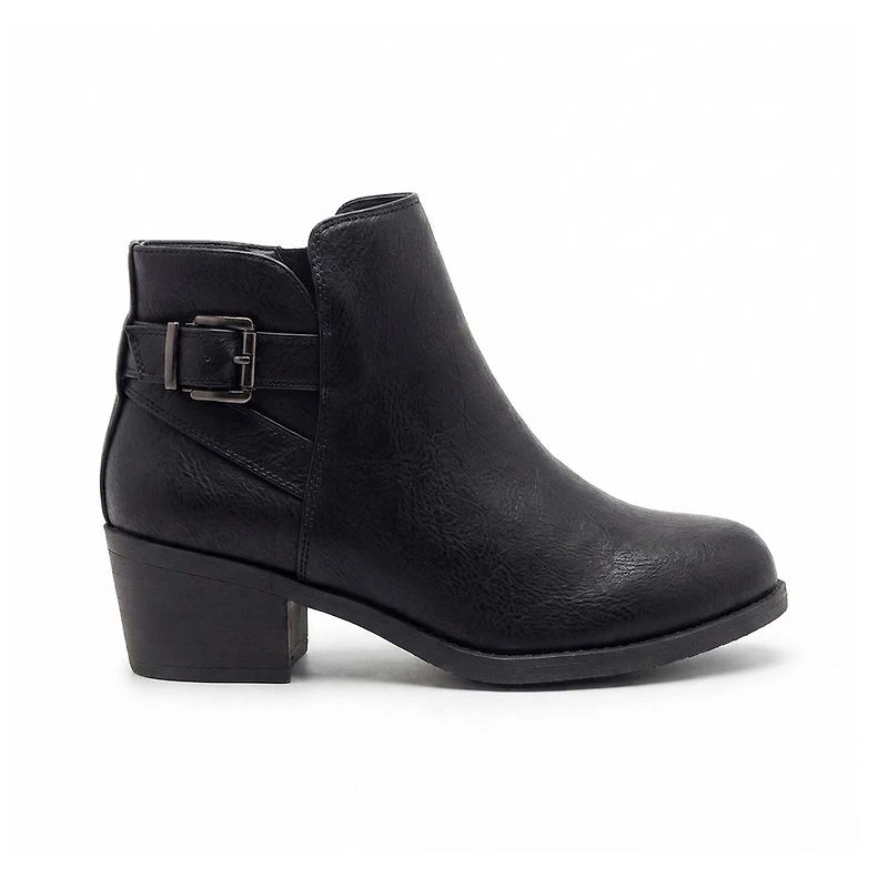 Pop Womens Raveline Block Heel Booties