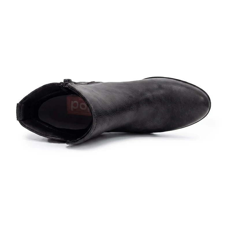 Pop Womens Raveline Block Heel Booties