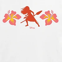 Moana Montanui Floral Womens Crew Neck Short Sleeve Regular Fit Graphic T-Shirt