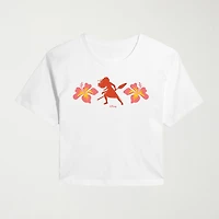 Moana Montanui Floral Womens Crew Neck Short Sleeve Regular Fit Graphic T-Shirt
