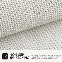 Madison Park Tufted Pearl Channel Soft Solid Bath Rug