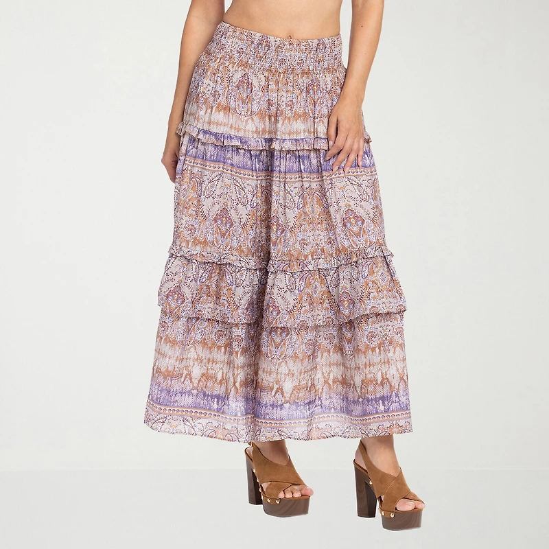 JS Jessica Simpson Womens High Rise Maxi Skirt