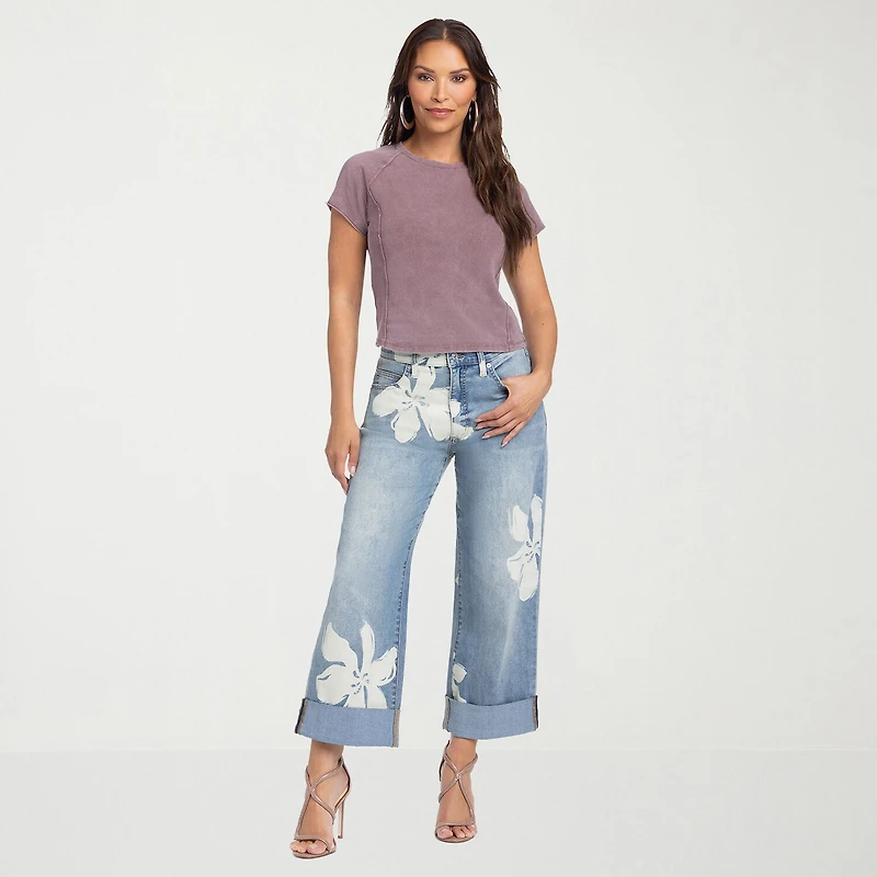 JS Jessica Simpson Womens High Rise Boyfriend Jean