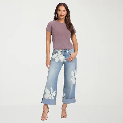 JS Jessica Simpson Womens High Rise Boyfriend Jean
