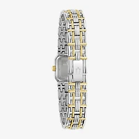 Bulova Goddess Of Time Womens Two Tone Stainless Steel Bracelet Watch 98p237