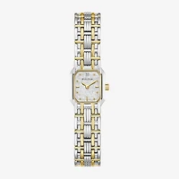 Bulova Goddess Of Time Womens Two Tone Stainless Steel Bracelet Watch 98p237
