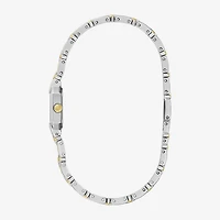 Bulova Goddess Of Time Womens Two Tone Stainless Steel Bracelet Watch 98p237