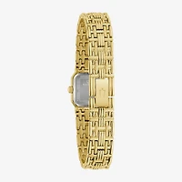 Bulova Goddess Of Time Womens Gold Tone Stainless Steel Bracelet Watch 97p184