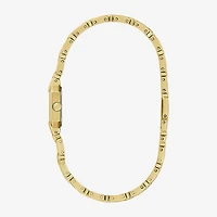 Bulova Goddess Of Time Womens Gold Tone Stainless Steel Bracelet Watch 97p184