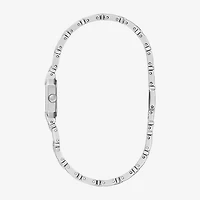 Bulova Goddess Of Time Womens Silver Tone Stainless Steel Bracelet Watch 96p263