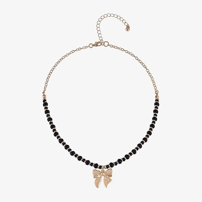 Arizona Womens Bow 16 Inch Pendant Necklace