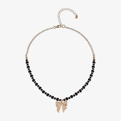 Arizona Womens Bow 16 Inch Pendant Necklace