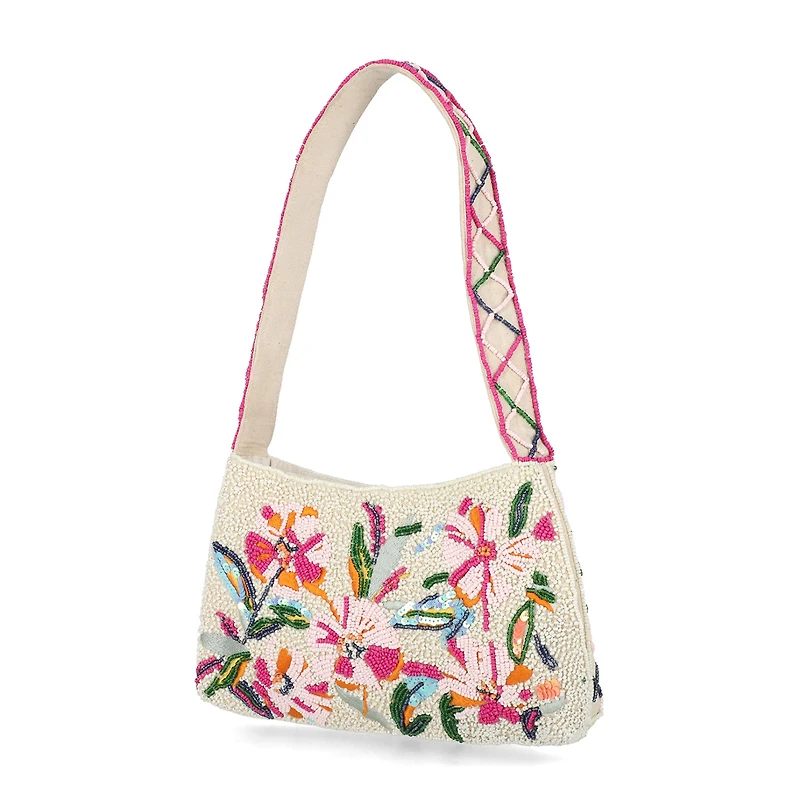 Gunne Sax by Jessica McClintock Juniper Floral Beaded Shoulder Bag