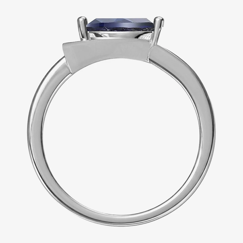 Lab Created Gemstone Sterling Silver Marquise Cocktail Ring