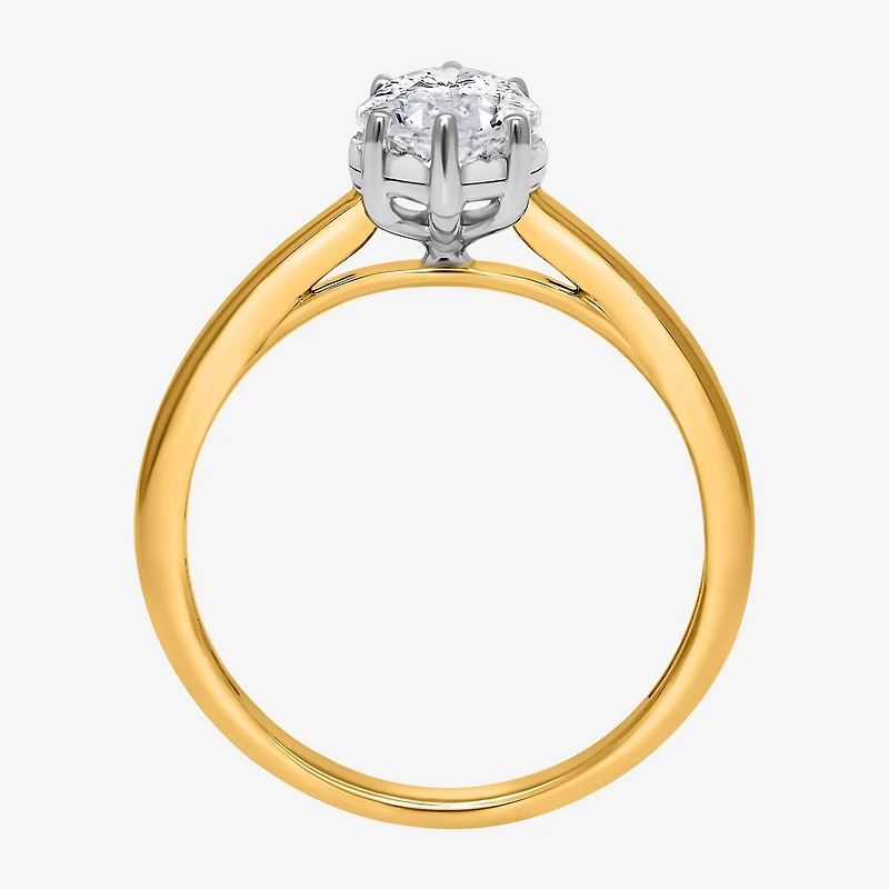(I / Si2) Womens 2 CT. Lab Grown White Diamond Marquise Solitaire Engagement Ring