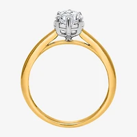 (I / Si2) Womens 2 CT. Lab Grown White Diamond Marquise Solitaire Engagement Ring