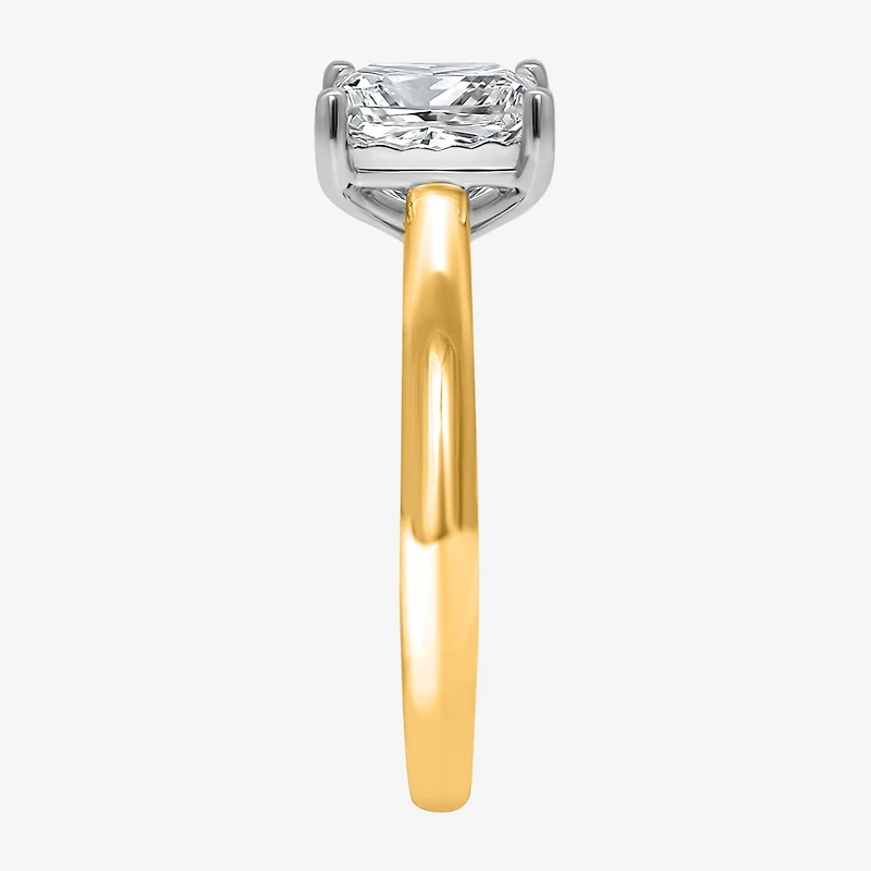 (I / Si2) Womens 2 CT. Lab Grown White Diamond Solitaire Engagement Ring