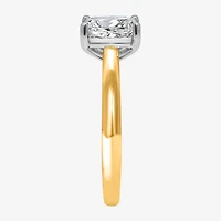 (I / Si2) Womens 2 CT. Lab Grown White Diamond Solitaire Engagement Ring