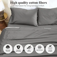 SUPERIOR® Apus Smooth Sateen Weave 500tc Deep Pocket Sheet Set