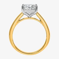 (I / Si2) Womens 2 CT. Lab Grown White Diamond Solitaire Engagement Ring
