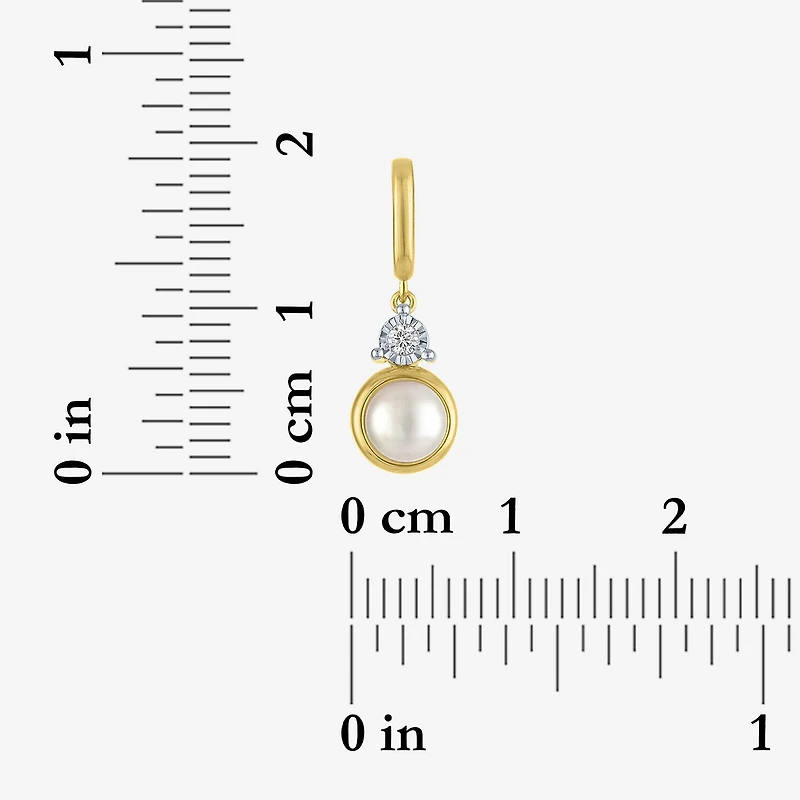 Charmed by Diamond Addiction Accent (G-H / Si2-I1) Red Garnet 14K Gold Over Silver Charm