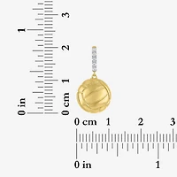 Charmed by Diamond Addiction Accent Volleyball (G-H / Si2- I1) White 14K Gold Over Silver Charm