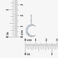 Charmed by Diamond Addiction Diamond Accent Moon (G-H / Si2- I1) White Diamond Accent 14K Gold Over Silver Moon Charm