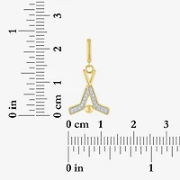 Charmed by Diamond Addiction Accent Hockey (G-H / Si2- I1) White 14K Gold Over Silver Charm