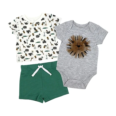 3 Stories Trading Company Baby Boys 3-pc. Short Set
