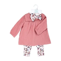 3 Stories Trading Company Baby Girls 3-pc. Pant Set