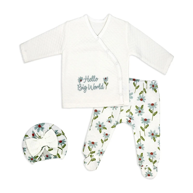 3 Stories Trading Company Baby Girls 3-pc. Clothing Set