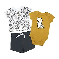 3 Stories Trading Company Baby Boys 3-pc. Short Set