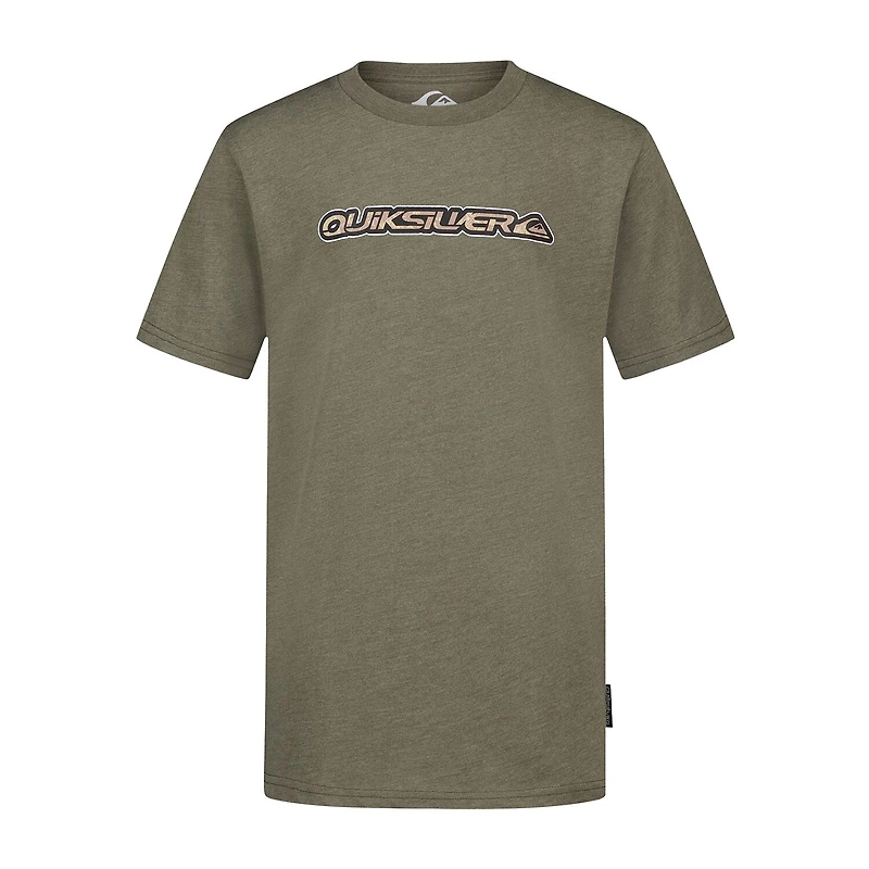 Quiksilver Big Kid Boys Crew Neck Short Sleeve Regular Fit Graphic T-Shirt