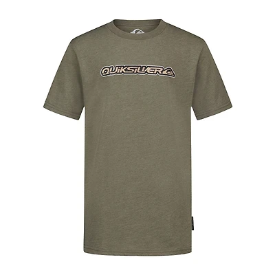 Quiksilver Big Kid Boys Crew Neck Short Sleeve Regular Fit Graphic T-Shirt